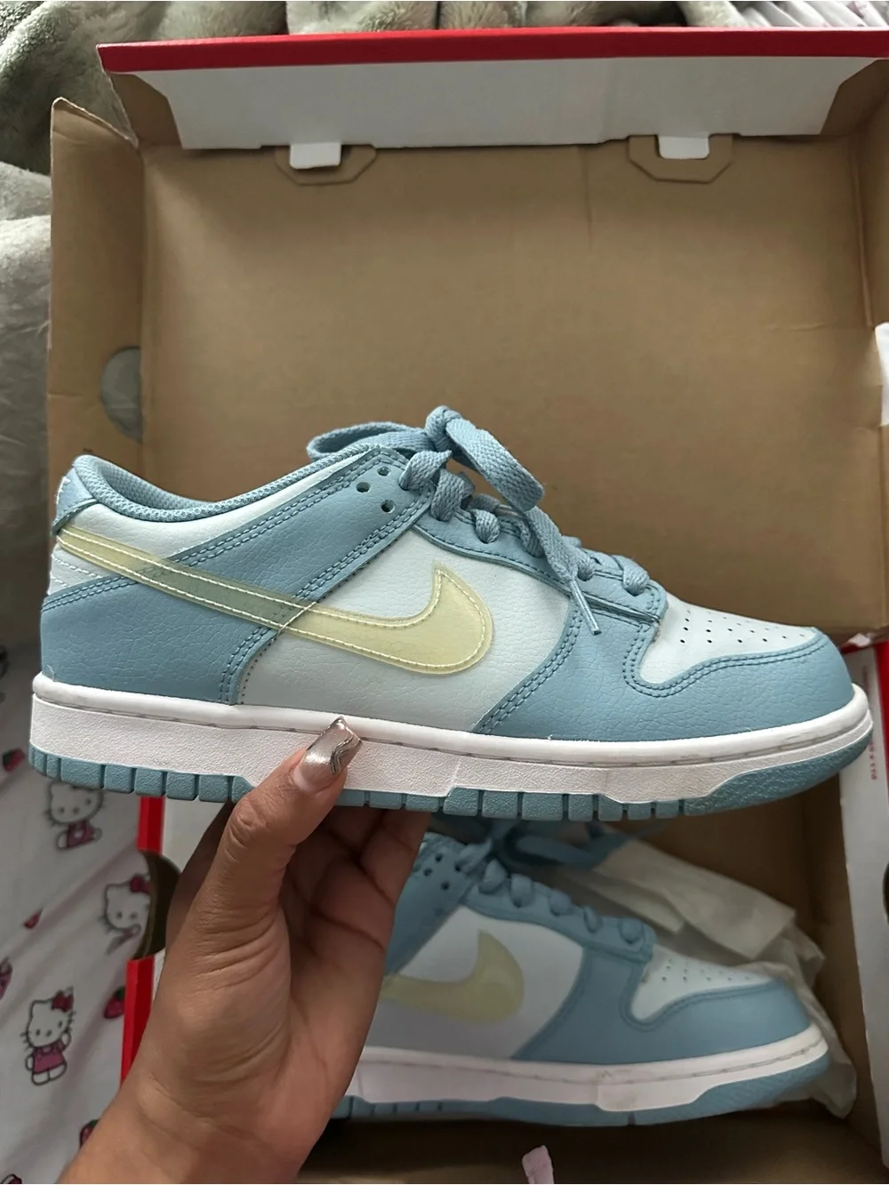Nike Dunk low “Aura clear/ blue”